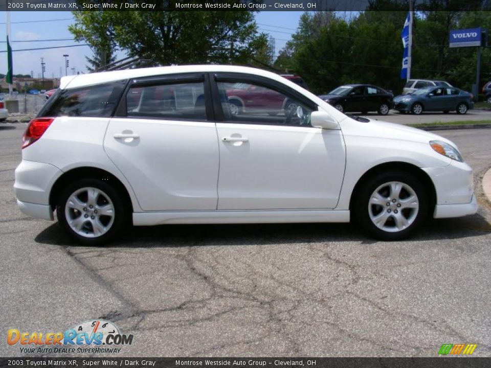 2003 Toyota Matrix XR Super White / Dark Gray Photo #6