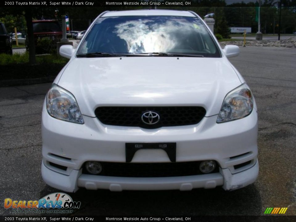 2003 Toyota Matrix XR Super White / Dark Gray Photo #8