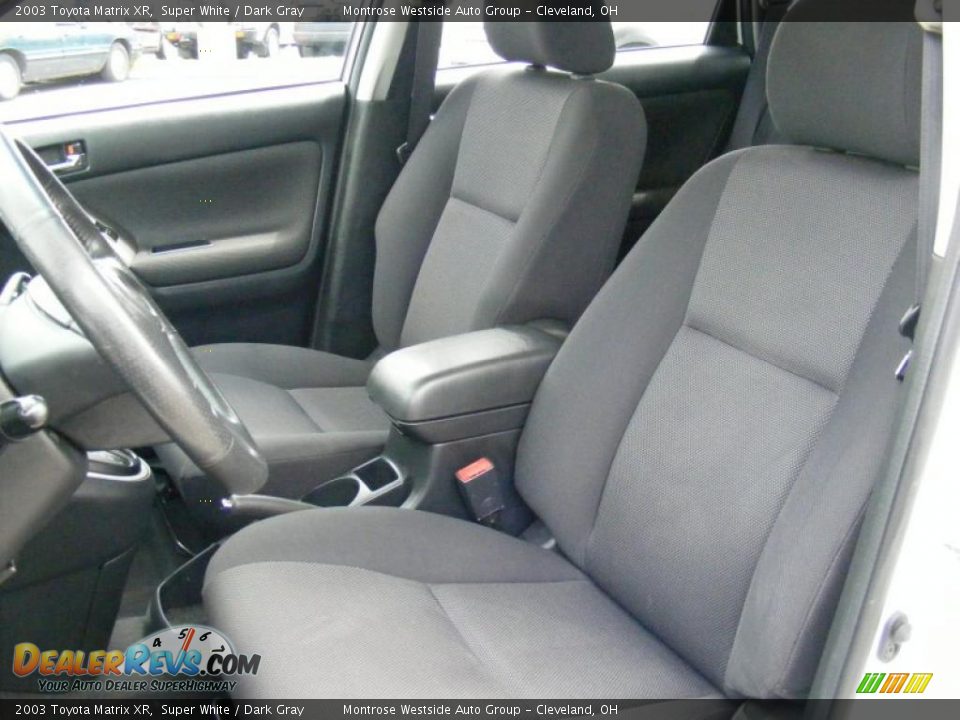 2003 Toyota Matrix XR Super White / Dark Gray Photo #9