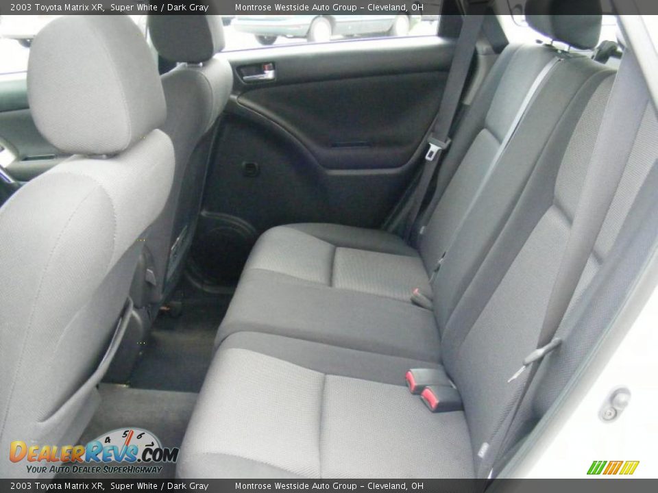 2003 Toyota Matrix XR Super White / Dark Gray Photo #11