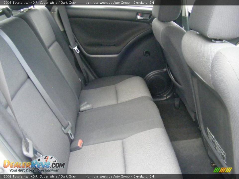 2003 Toyota Matrix XR Super White / Dark Gray Photo #12