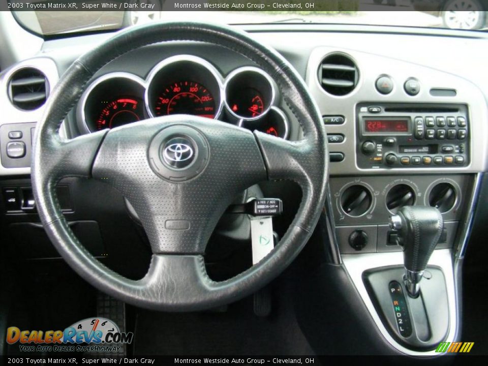 2003 Toyota Matrix XR Super White / Dark Gray Photo #15