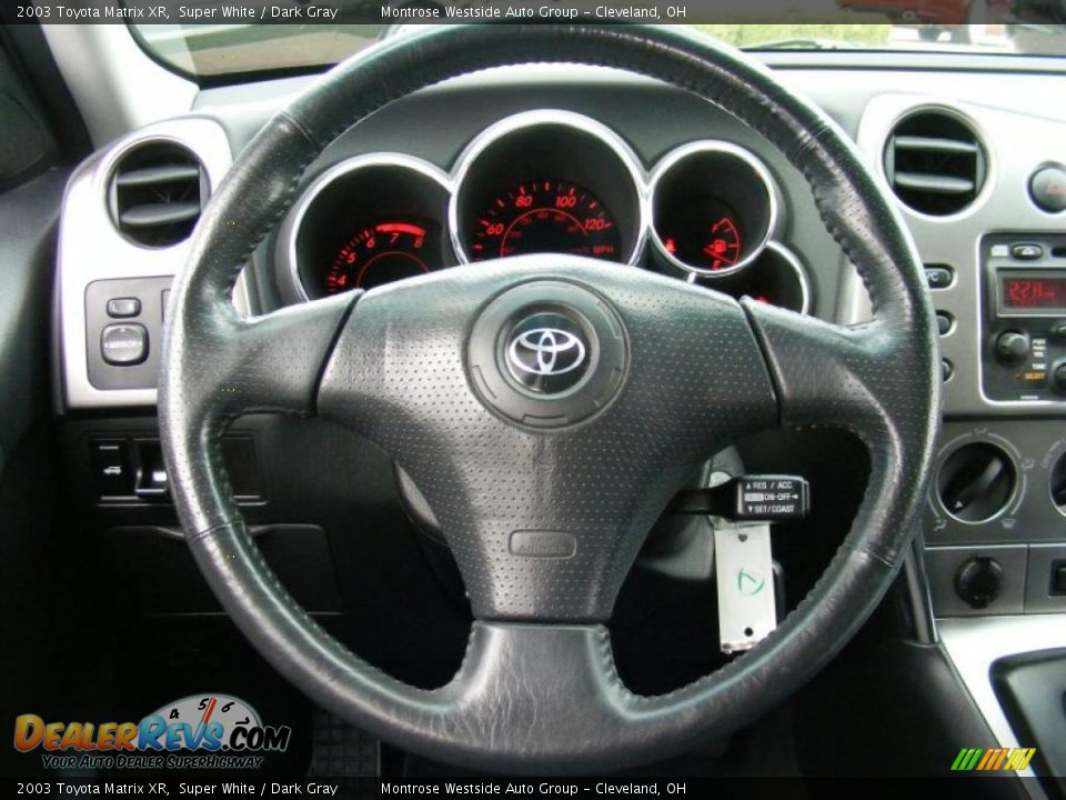 2003 Toyota Matrix XR Super White / Dark Gray Photo #16