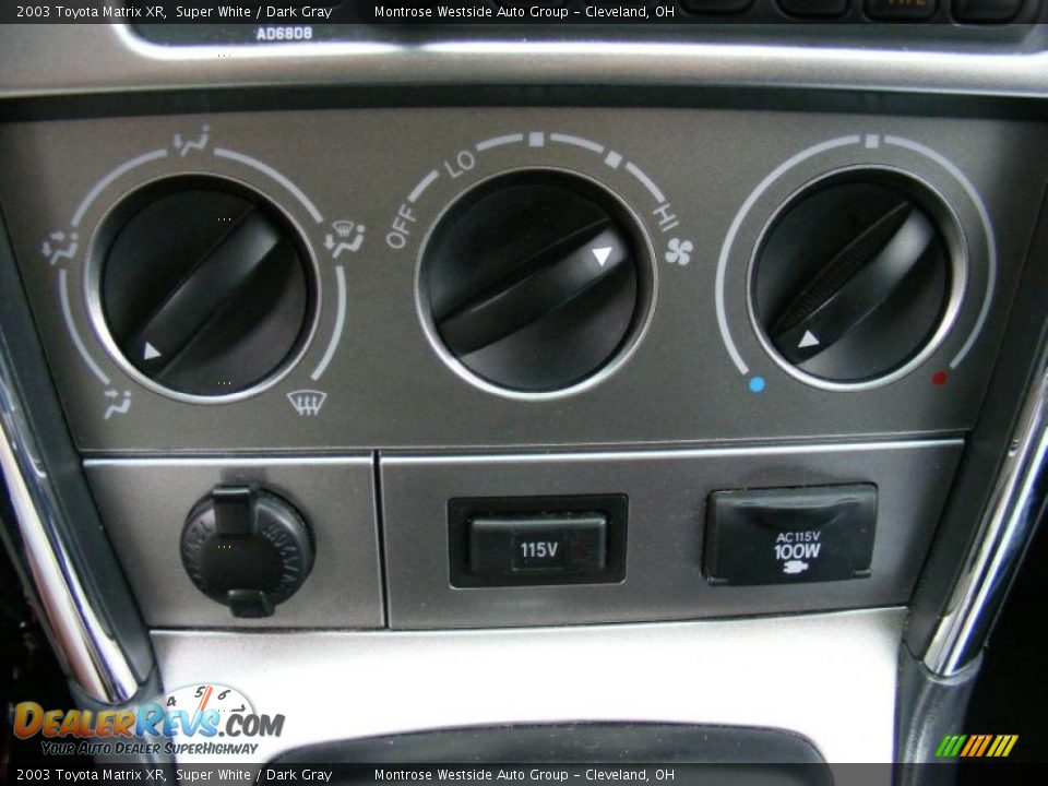 2003 Toyota Matrix XR Super White / Dark Gray Photo #21