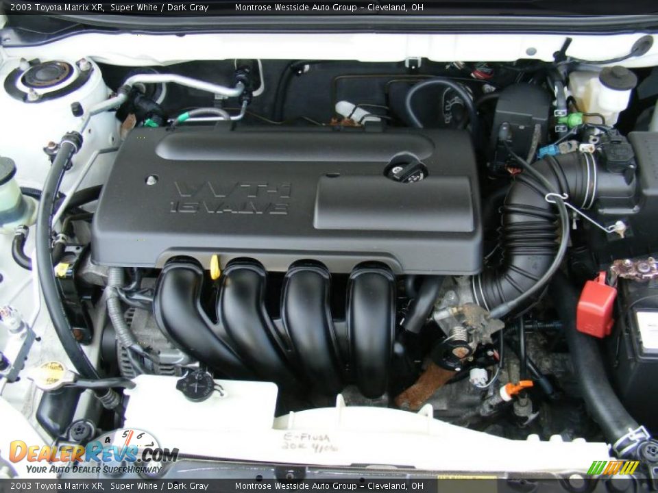 2003 Toyota Matrix XR Super White / Dark Gray Photo #30