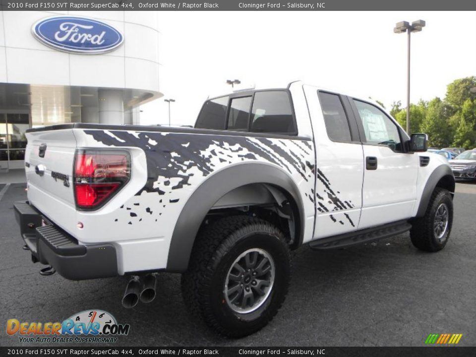 2010 Ford F150 SVT Raptor SuperCab 4x4 Oxford White / Raptor Black Photo #3