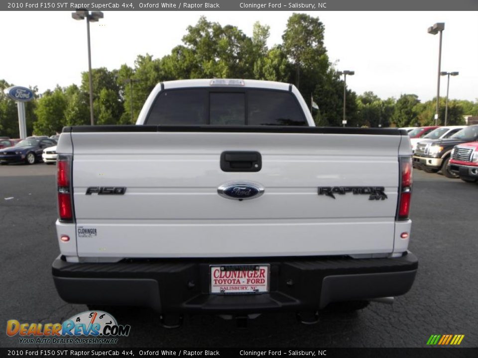 2010 Ford F150 SVT Raptor SuperCab 4x4 Oxford White / Raptor Black Photo #4