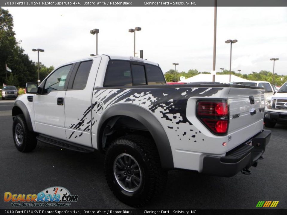 2010 Ford F150 SVT Raptor SuperCab 4x4 Oxford White / Raptor Black Photo #5