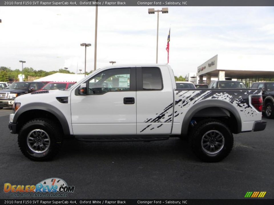 2010 Ford F150 SVT Raptor SuperCab 4x4 Oxford White / Raptor Black Photo #6