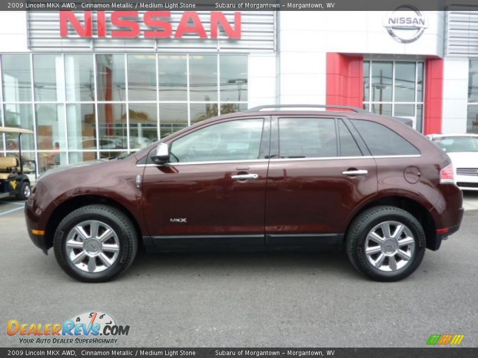 2009 Lincoln MKX AWD Cinnamon Metallic / Medium Light Stone Photo #2