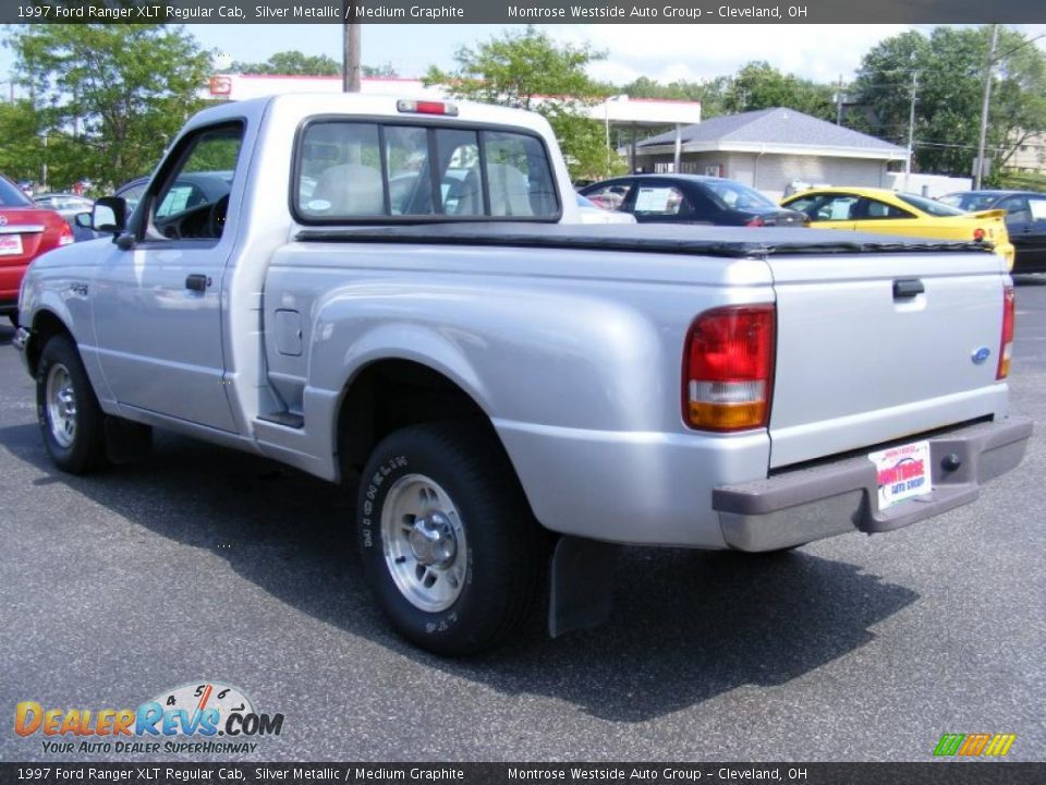 1997 Ford Ranger XLT Regular Cab Silver Metallic / Medium Graphite Photo #3
