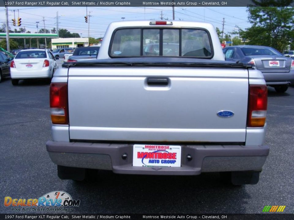 1997 Ford Ranger XLT Regular Cab Silver Metallic / Medium Graphite Photo #4