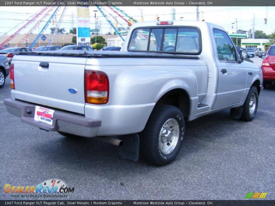 1997 Ford Ranger XLT Regular Cab Silver Metallic / Medium Graphite Photo #5