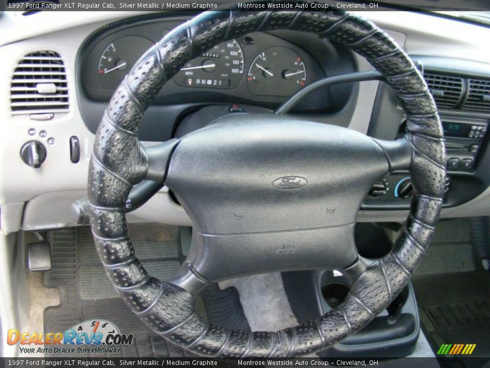 1997 Ford Ranger XLT Regular Cab Silver Metallic / Medium Graphite Photo #14