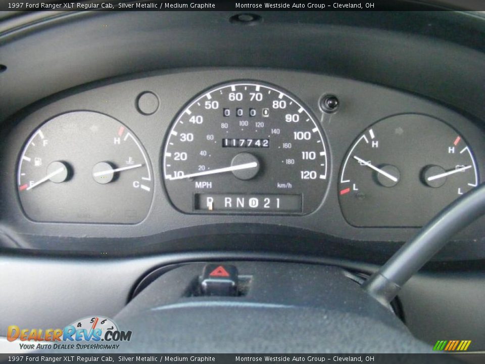 1997 Ford Ranger XLT Regular Cab Silver Metallic / Medium Graphite Photo #15