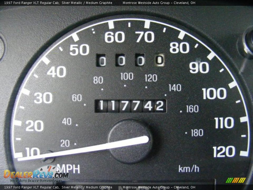 1997 Ford Ranger XLT Regular Cab Silver Metallic / Medium Graphite Photo #16