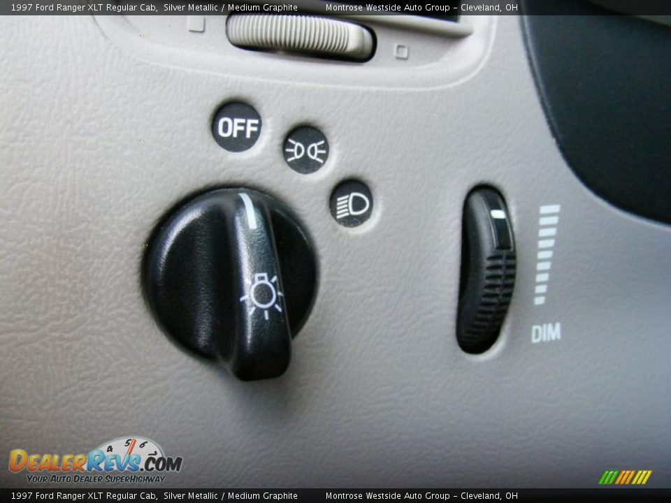 1997 Ford Ranger XLT Regular Cab Silver Metallic / Medium Graphite Photo #20