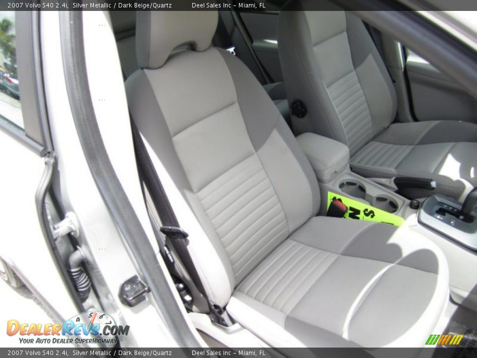 2007 Volvo S40 2.4i Silver Metallic / Dark Beige/Quartz Photo #10