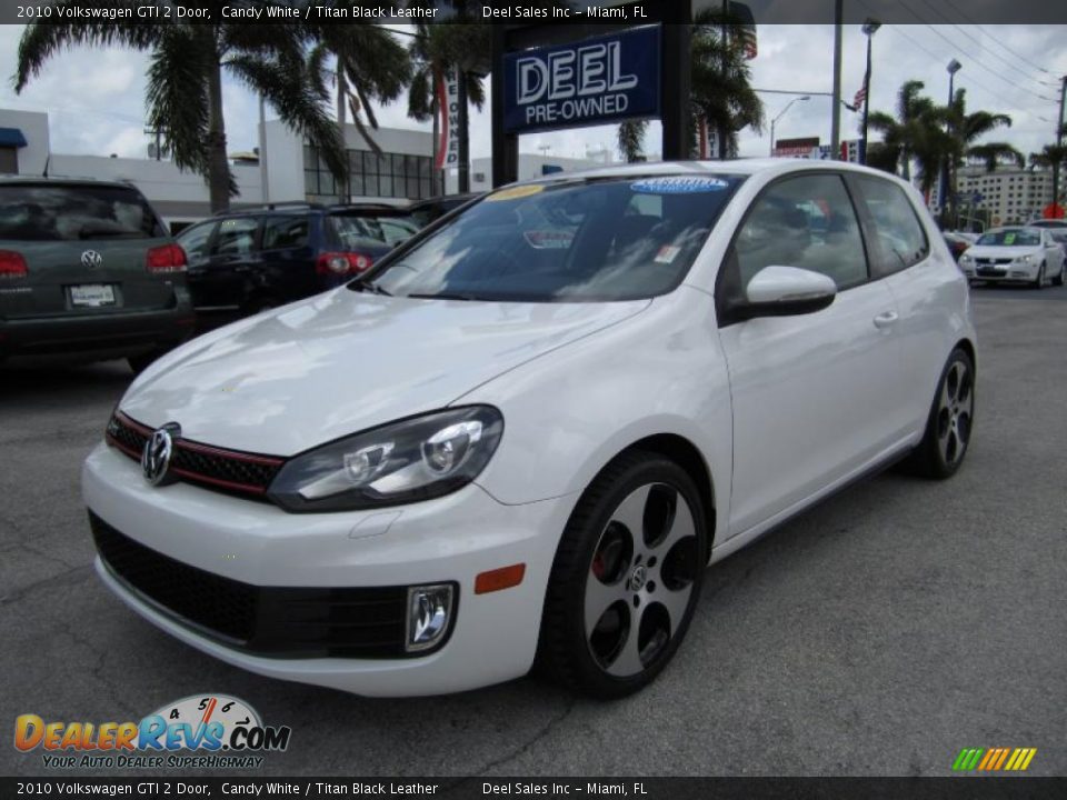 2010 Volkswagen GTI 2 Door Candy White / Titan Black Leather Photo #1