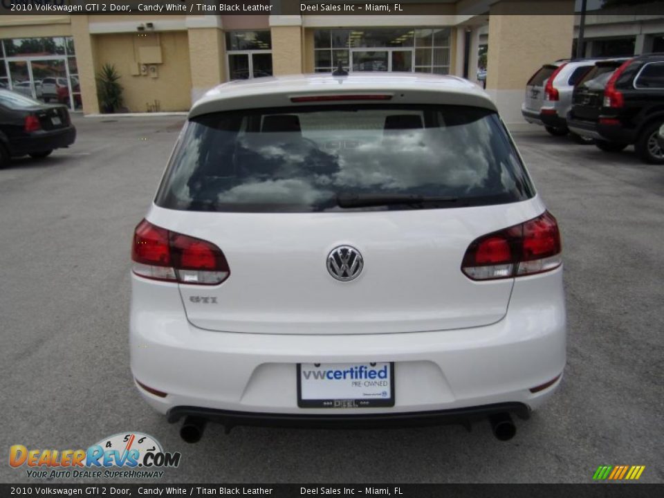 2010 Volkswagen GTI 2 Door Candy White / Titan Black Leather Photo #4