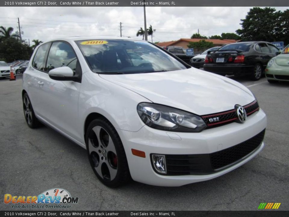 2010 Volkswagen GTI 2 Door Candy White / Titan Black Leather Photo #7