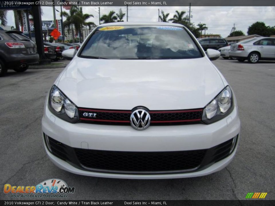 2010 Volkswagen GTI 2 Door Candy White / Titan Black Leather Photo #8