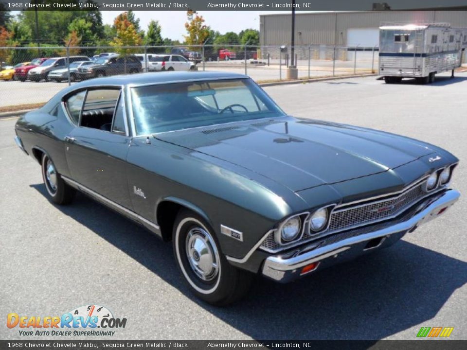 1968 Chevrolet Chevelle Malibu Sequoia Green Metallic / Black Photo #5