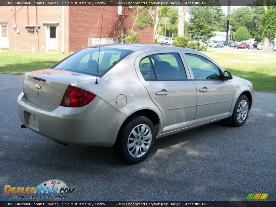 2009 Chevrolet Cobalt LT Sedan Gold Mist Metallic / Ebony Photo #4