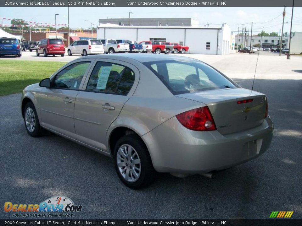 2009 Chevrolet Cobalt LT Sedan Gold Mist Metallic / Ebony Photo #5