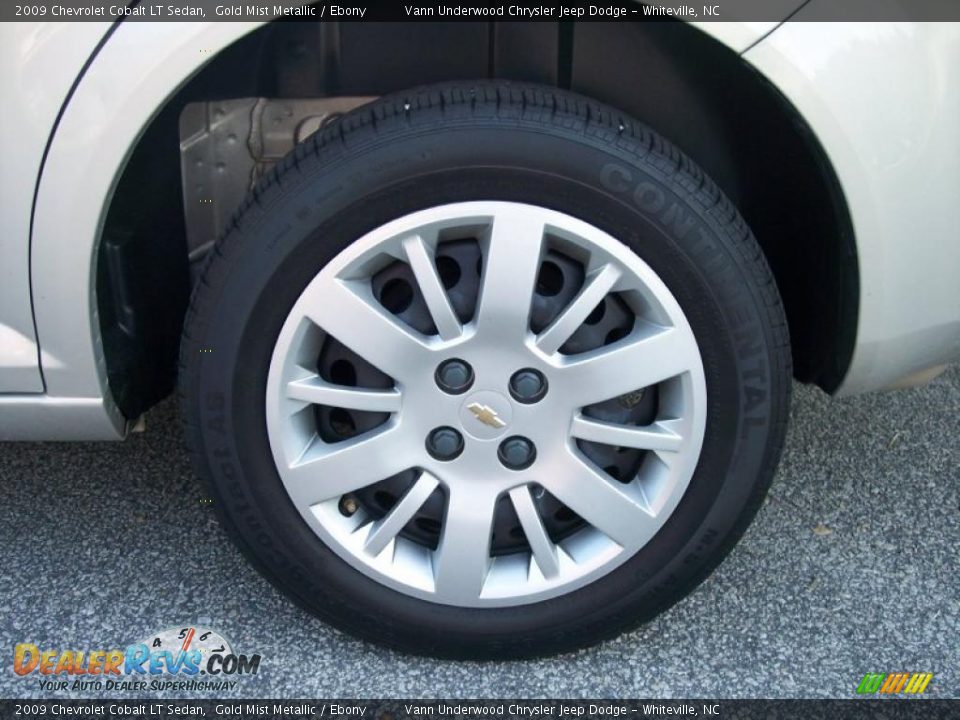 2009 Chevrolet Cobalt LT Sedan Gold Mist Metallic / Ebony Photo #9
