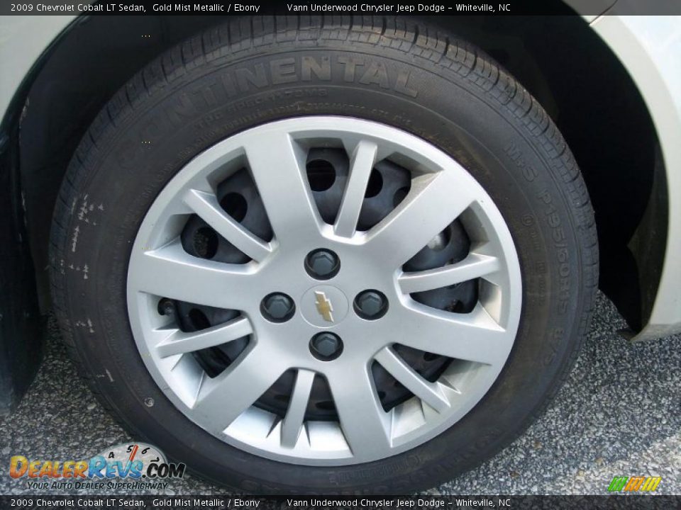 2009 Chevrolet Cobalt LT Sedan Gold Mist Metallic / Ebony Photo #13