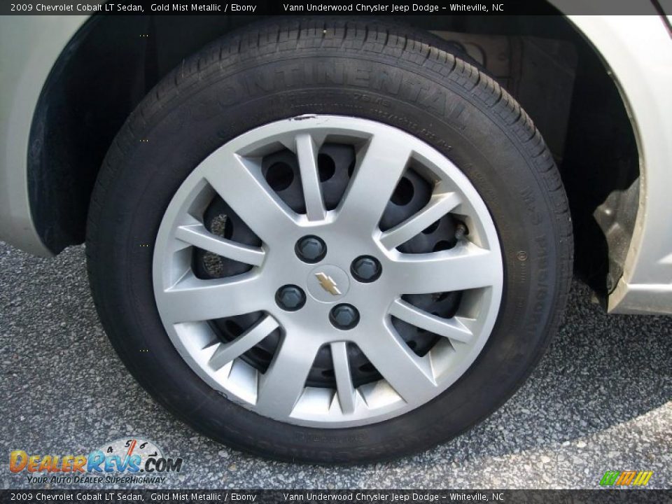 2009 Chevrolet Cobalt LT Sedan Gold Mist Metallic / Ebony Photo #15