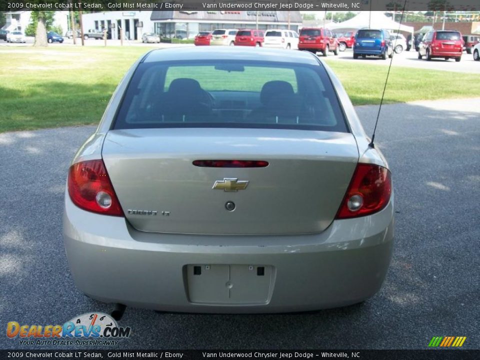 2009 Chevrolet Cobalt LT Sedan Gold Mist Metallic / Ebony Photo #17