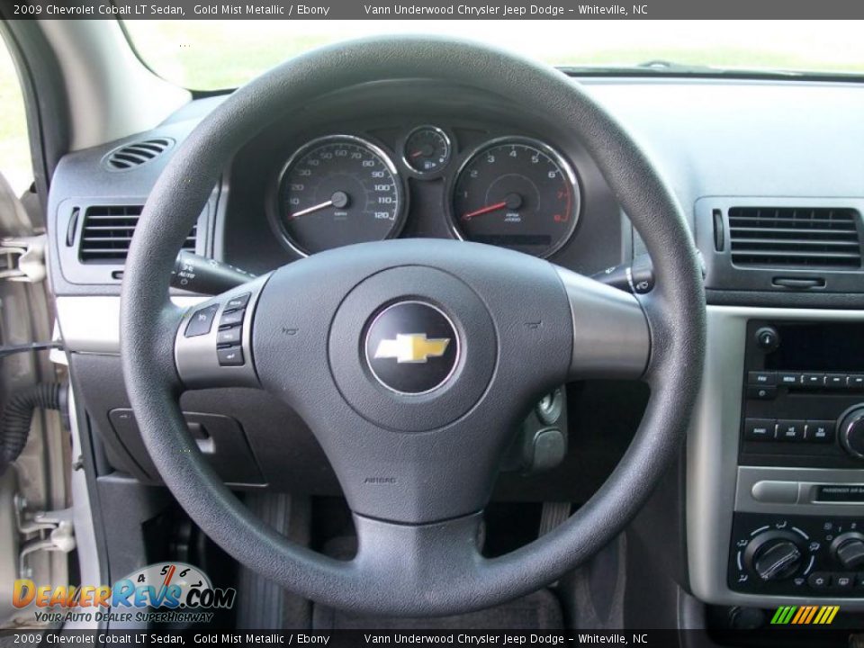 2009 Chevrolet Cobalt LT Sedan Gold Mist Metallic / Ebony Photo #25