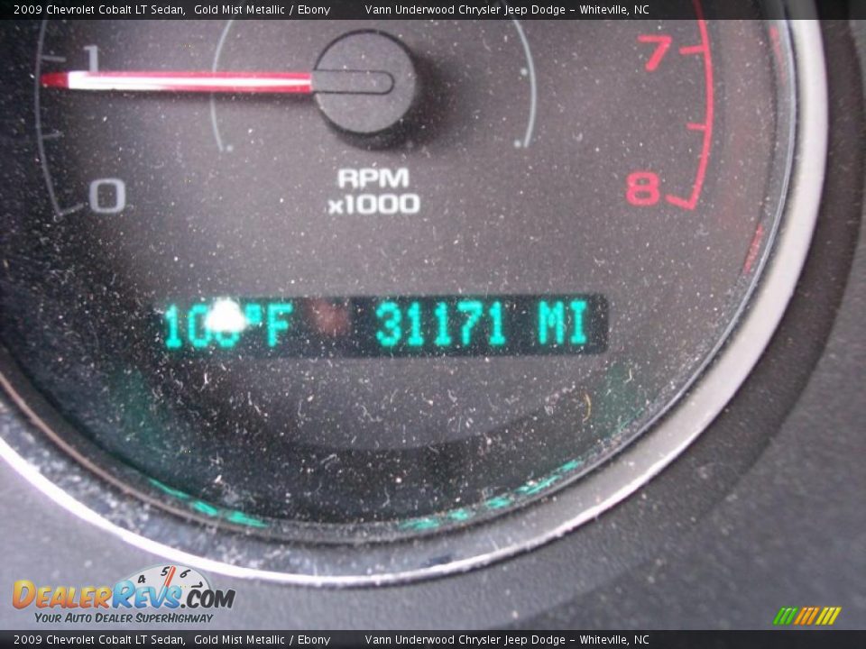2009 Chevrolet Cobalt LT Sedan Gold Mist Metallic / Ebony Photo #27