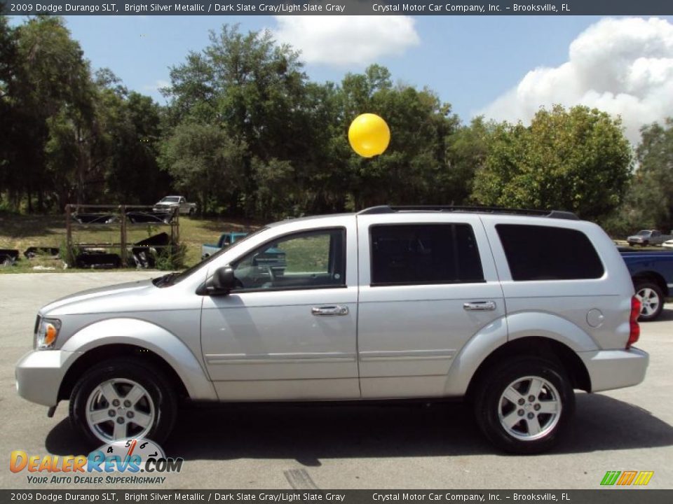 2009 Dodge Durango SLT Bright Silver Metallic / Dark Slate Gray/Light Slate Gray Photo #2