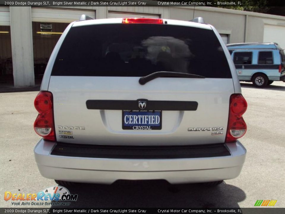 2009 Dodge Durango SLT Bright Silver Metallic / Dark Slate Gray/Light Slate Gray Photo #8