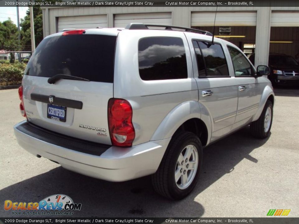 2009 Dodge Durango SLT Bright Silver Metallic / Dark Slate Gray/Light Slate Gray Photo #9