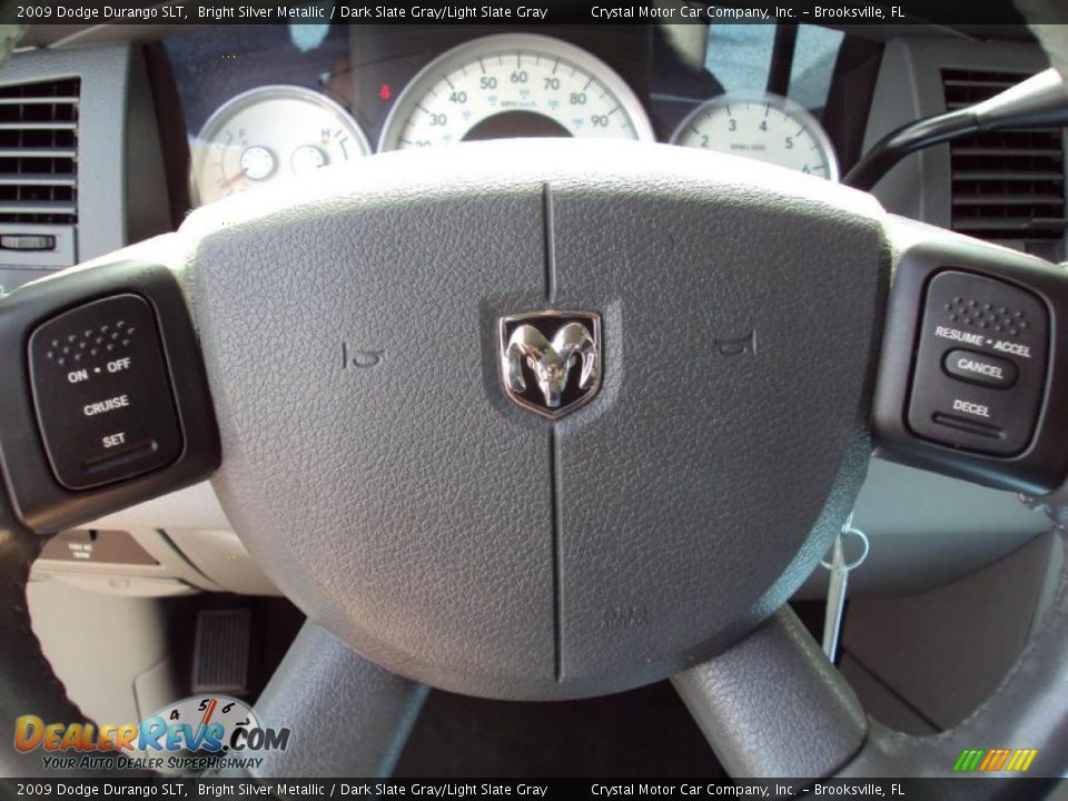 2009 Dodge Durango SLT Bright Silver Metallic / Dark Slate Gray/Light Slate Gray Photo #22