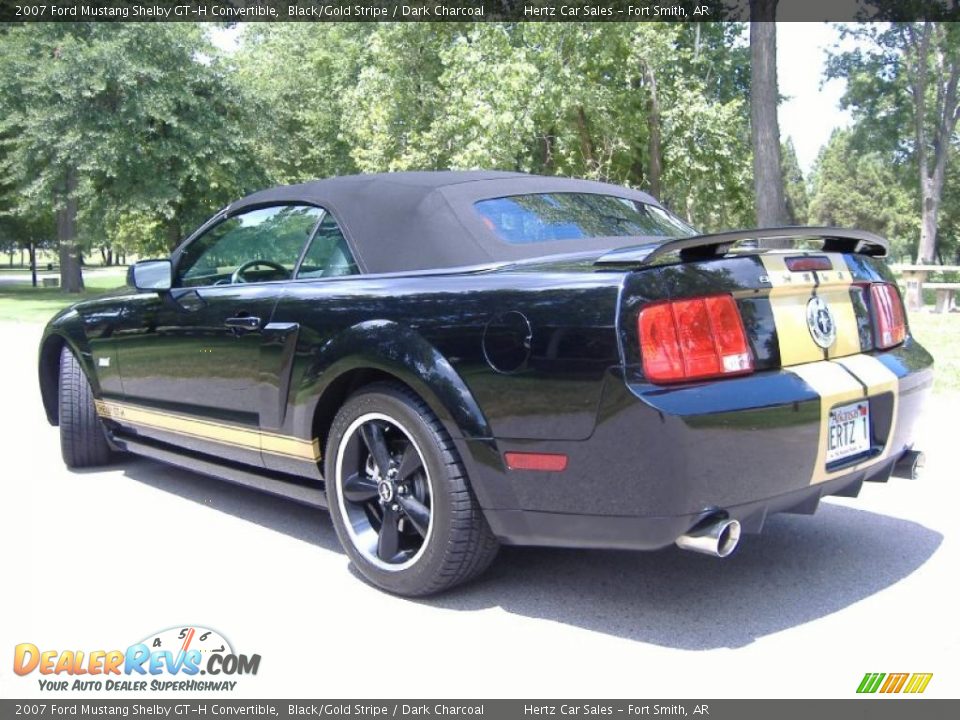 2007 Ford Mustang Shelby GT-H Convertible Black/Gold Stripe / Dark Charcoal Photo #5