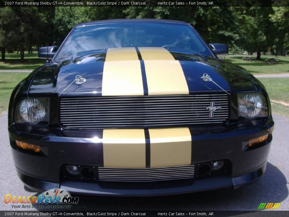 Black/Gold Stripe 2007 Ford Mustang Shelby GT-H Convertible Photo #8