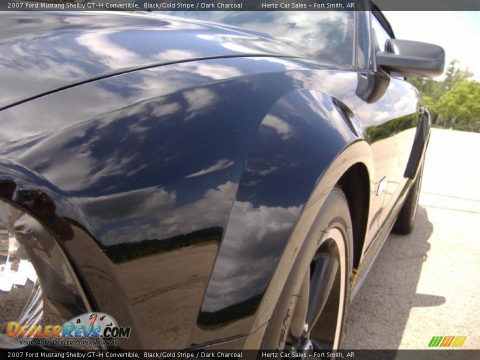 2007 Ford Mustang Shelby GT-H Convertible Black/Gold Stripe / Dark Charcoal Photo #9