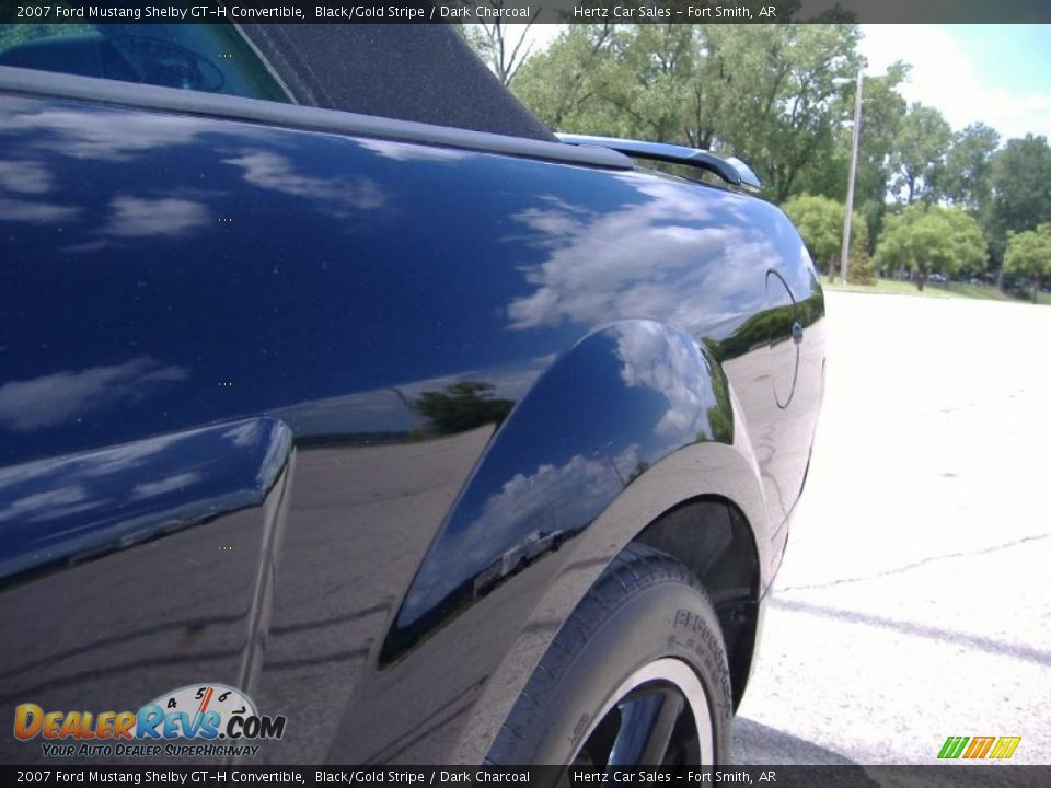 2007 Ford Mustang Shelby GT-H Convertible Black/Gold Stripe / Dark Charcoal Photo #11