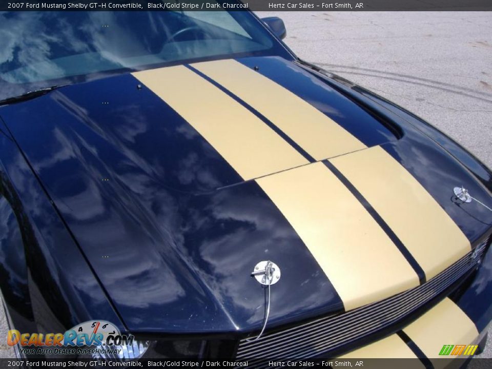 2007 Ford Mustang Shelby GT-H Convertible Black/Gold Stripe / Dark Charcoal Photo #13