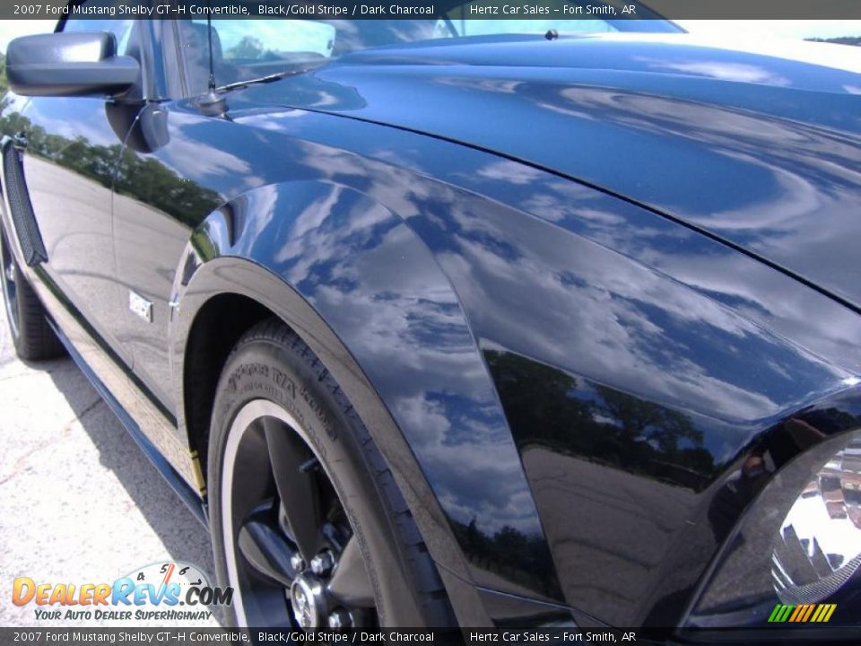 2007 Ford Mustang Shelby GT-H Convertible Black/Gold Stripe / Dark Charcoal Photo #14