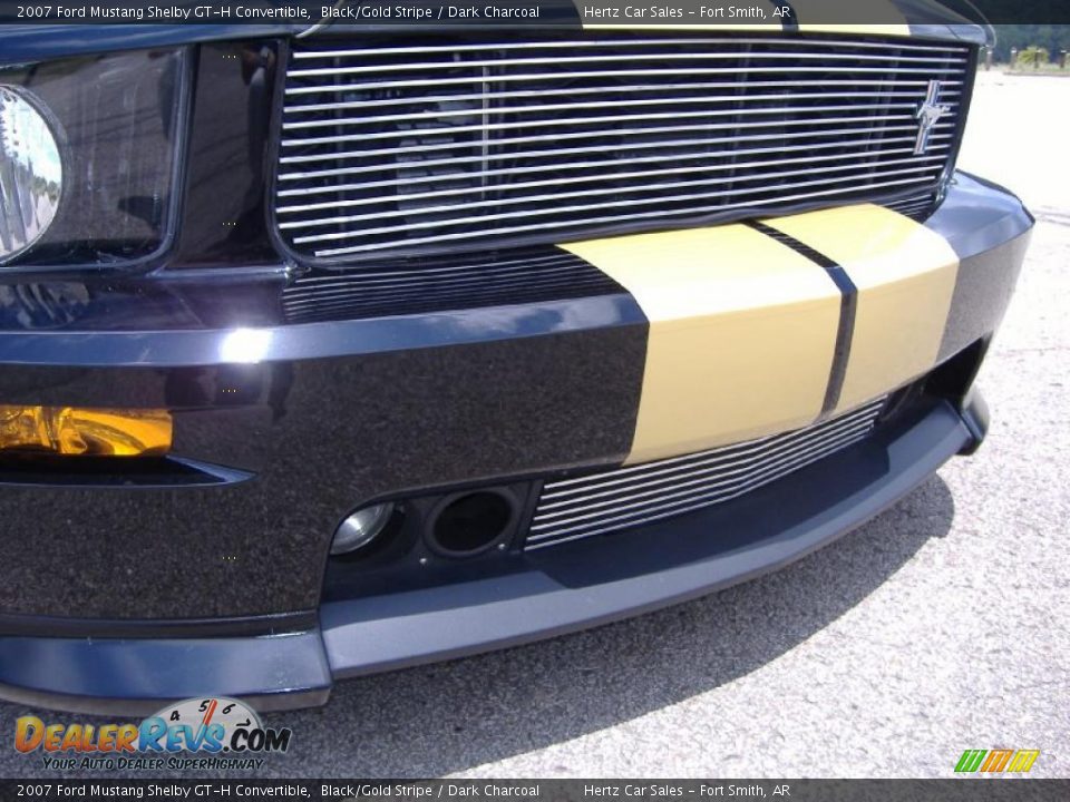 2007 Ford Mustang Shelby GT-H Convertible Black/Gold Stripe / Dark Charcoal Photo #15