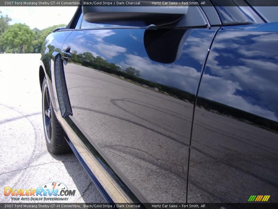 2007 Ford Mustang Shelby GT-H Convertible Black/Gold Stripe / Dark Charcoal Photo #16