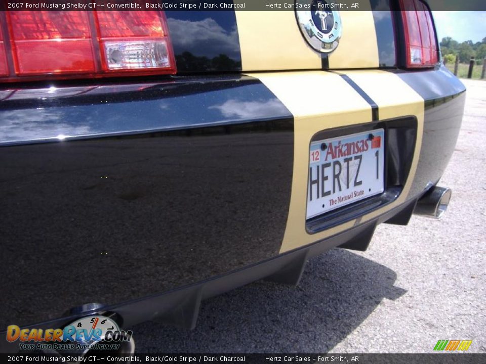 2007 Ford Mustang Shelby GT-H Convertible Black/Gold Stripe / Dark Charcoal Photo #18