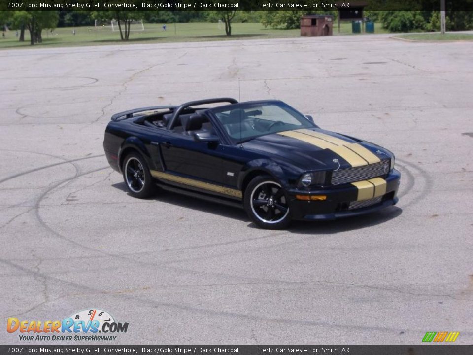 2007 Ford Mustang Shelby GT-H Convertible Black/Gold Stripe / Dark Charcoal Photo #31