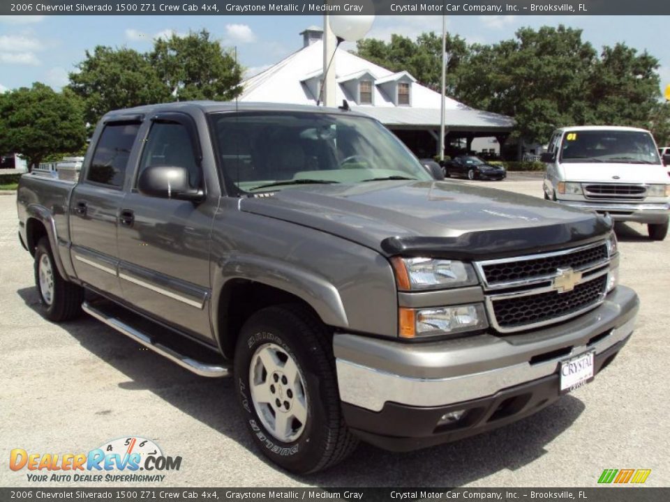 2006 Chevrolet Silverado 1500 Z71 Crew Cab 4x4 Graystone Metallic / Medium Gray Photo #10